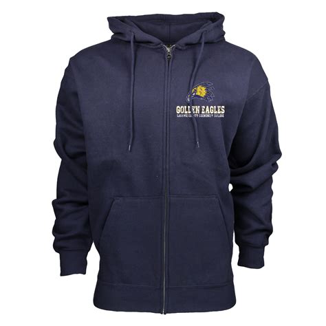 LCCC Bookstore: Golden Eagles Zip-Up Hooded Sweatshirt