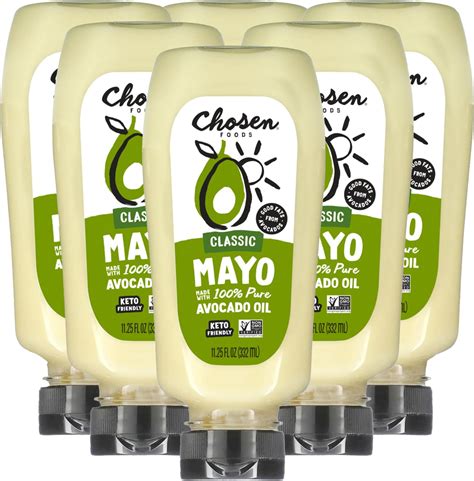 Amazon.com : Chosen Foods 100% Avocado Oil-Based Classic Mayonnaise ...