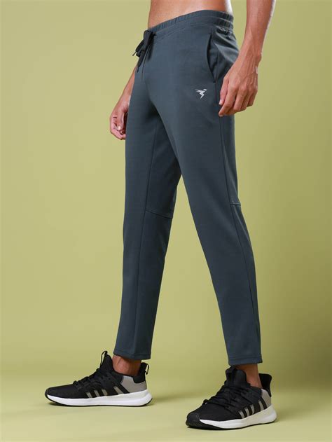 Men Slim Fit Trackpants with Elasto Plus