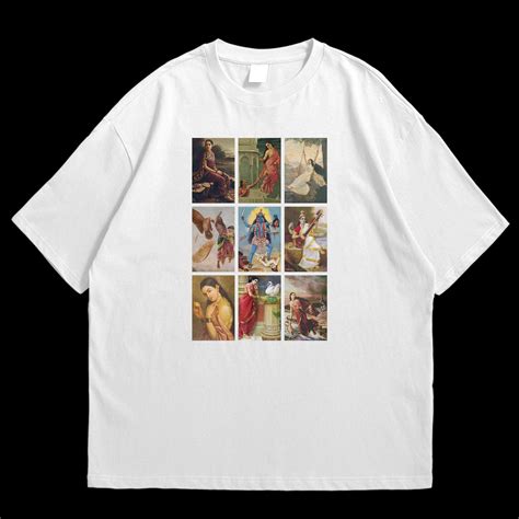 Raja Ravi Varma Collage Oversized T-shirt – Nukkad Studios