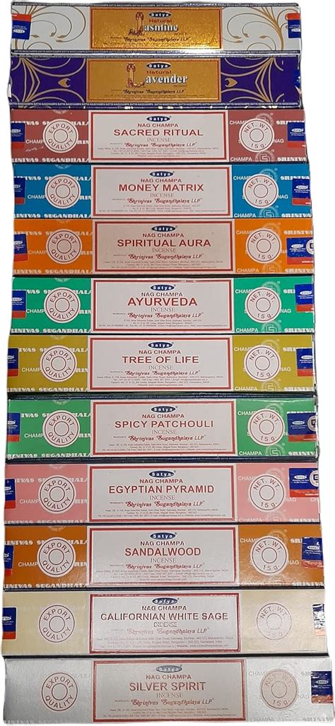 Tanirika Satya Nag Champa Agarbatti (Incense Stick) Combo 12 x 15 Gram ...