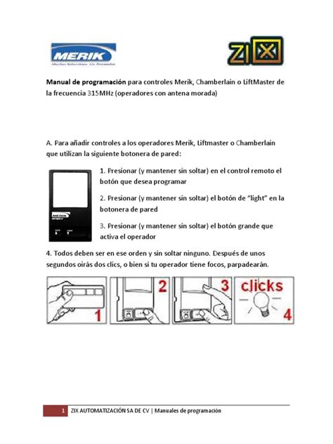 Como Programar Controles Merik 的图像结果