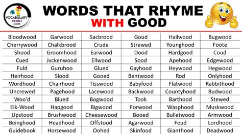Good Rhyming Words To Rap With at Taylah North blog