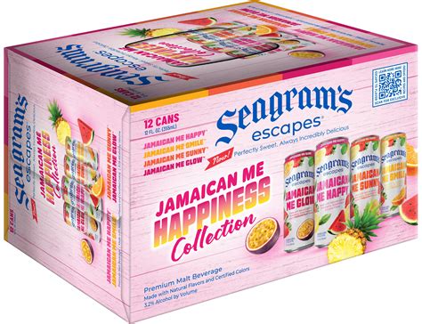 Seagram's Escapes Jamaican Me Happiness Variety | 12 pack of 11.2 oz Bottle