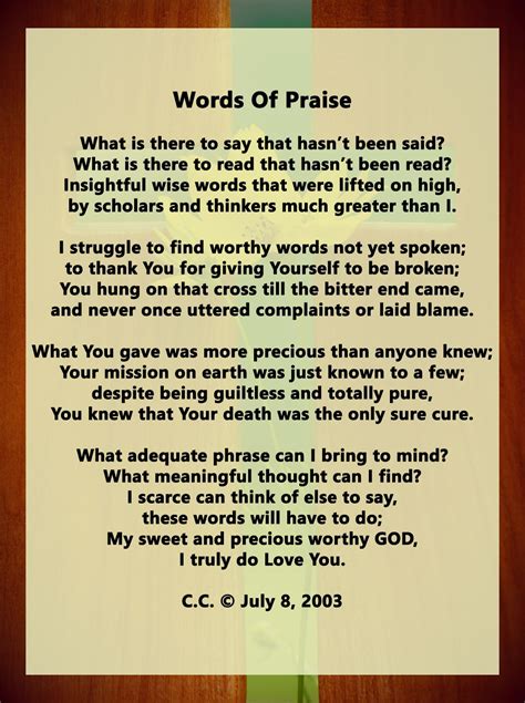 What Is Praise Poems at Douglas Borba blog