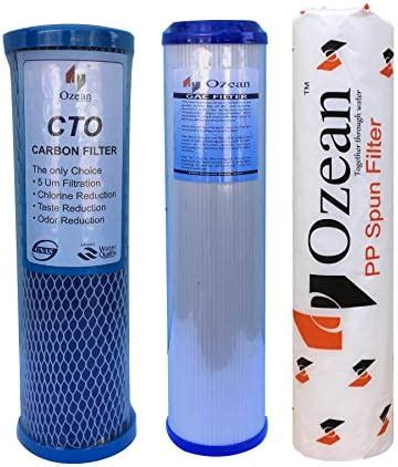Konvio Neer CTO GAC PP Spun Carbon Filter of 10 inch Set Replacement ...