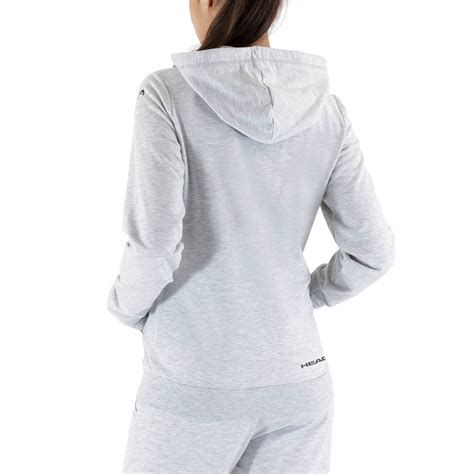 HEAD Felpa Con Cappuccio Club Greta Donna - Giacca Morbida Con Tasche - Foto 4