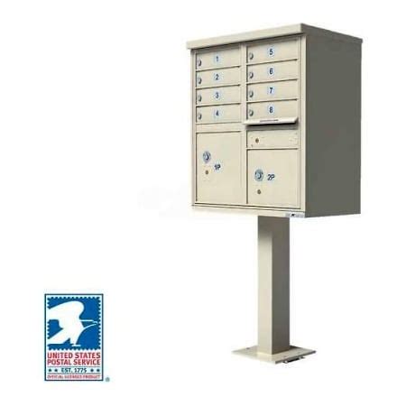 Florence Mfg Co Vital Cluster Box Unit, 8 Mailboxes, 2 Parcel Lockers ...