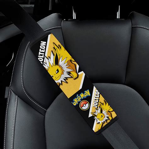 Custom Pokemon Jolteon Seat Belt Covers for Cars - Car Accessories - AnimeBape