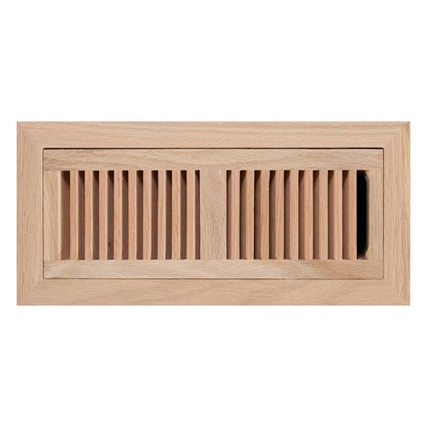 Unfinished Red Oak Flush Mount Register | Red oak wood, Red oak, Wood ...
