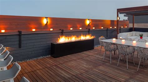Komodo Linear Contemporary Fire Pit | Paloform US
