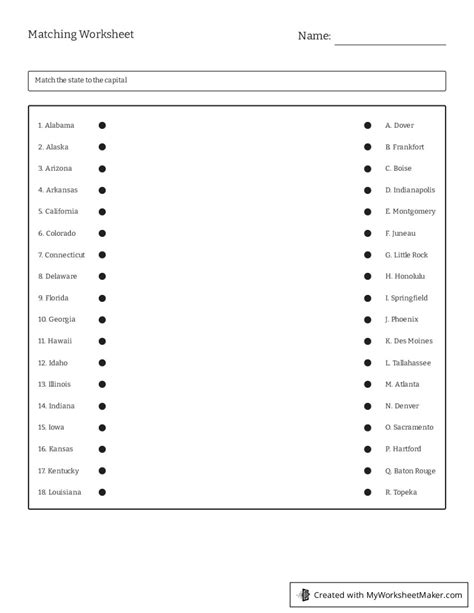 Image result for Create Interactive Matching Worksheet Online