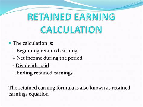 Retained earning | PPTX