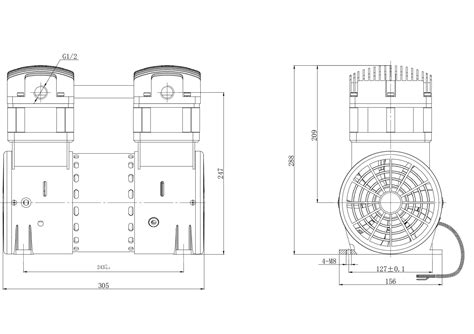 HC1100A Portable Tankless Air Compressor - Mute & Efficient