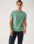 Regular Fit Pure Cotton Crew Neck T-Shirt