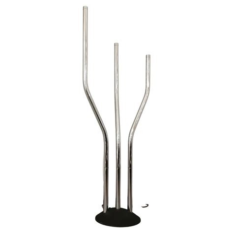 Tall Organ Modular Tube Metal Chrome Floor Lamp by Reggiani, Italy ...
