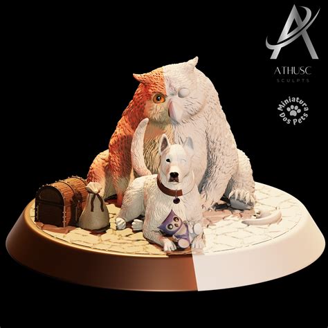 Fichier 3D Scratch et Owlbear Cub - Baldur's Gate 3 🐉・Design pour ...