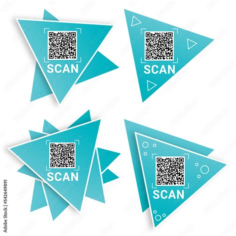 QR Code design set Stock Vector | Adobe Stock