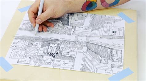 Image result for How to Draw Cityscape Using Perspective