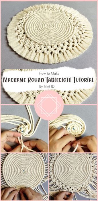DIY Macrame Table Tutorial 的图像结果