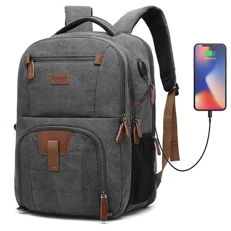 POSO Laptop Travel Backpack 17.3 Inch Computer Bag with USB Port ...