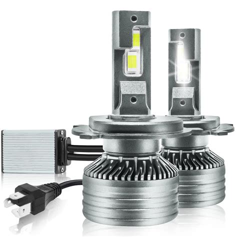 Carzex High Power H4 Car Led Headlight Bulbs, 72W/20,000 Lumens Super ...
