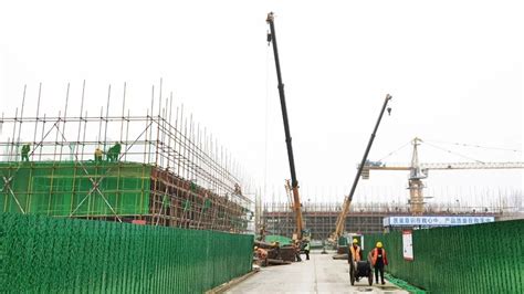 2021年12月15日 完成1#、2#楼一层混凝土浇筑-深圳科技生态园·盛威智园-石家庄市第四代高新产业园