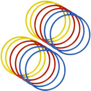 YMD 18" Agility and Speed Training Flat Fitness Gymnastic Ring, Set of ...