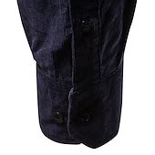 Men's Casual Shirt Shirt Jacket Overshirt Solid Colored Outdoor Street ...