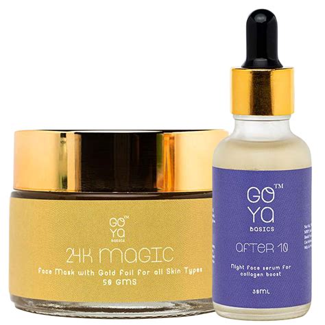 Buy Goya Basics Glow in Your Age Combo, 24K Gold Foil Magic Face Mask ...