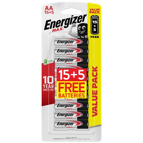 Energizer AA Max Alkaline (4/10/12/20 pcs) - Mass Technologies - 3M ...