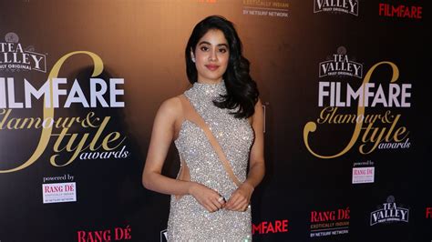 Pictures: Janhvi Kapoor’s Dramatic Gown With Sheer Panels And All-Over ...