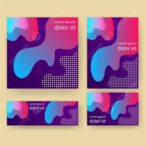 Wave Liquid Texture Brochure Templates Set Template Download on Pngtree