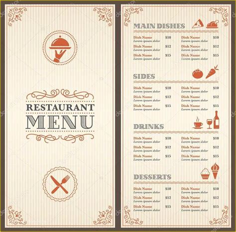 Free Menu Designs 的图像结果