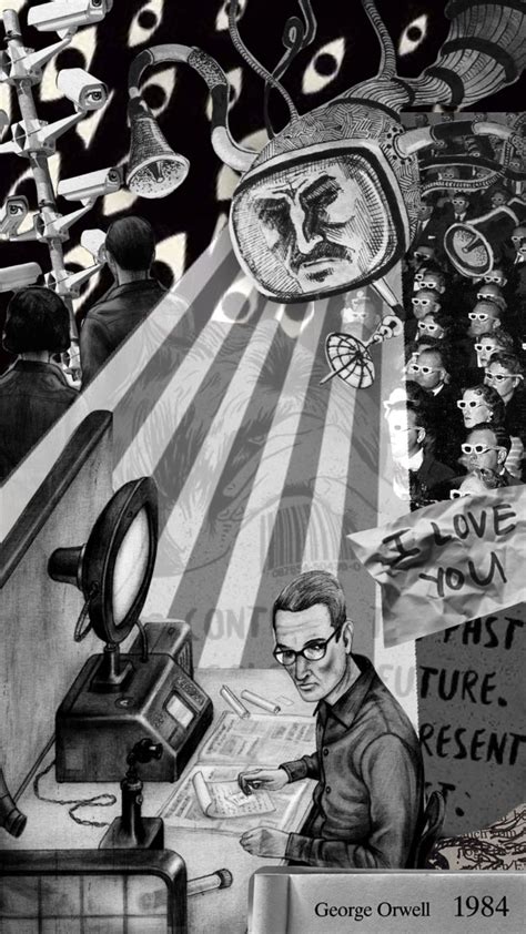 #1984 #georgeorwell in 2023 | George orwell 1984 book, 1984 orwell art ...