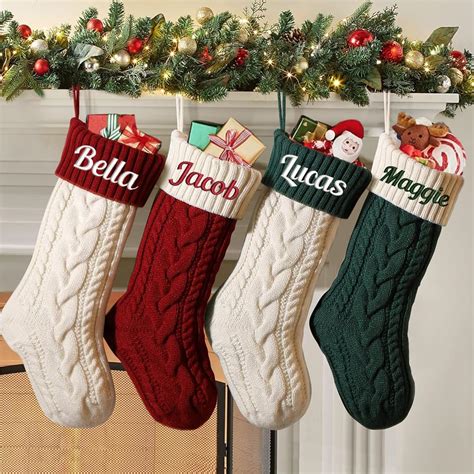 Personalized Christmas Stockings Custom Name Family Christmas Stockings ...