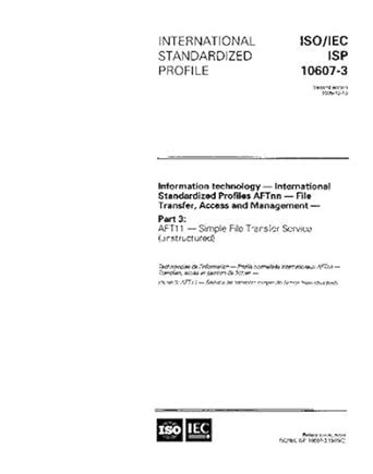 ISO/IEC ISP 10607-3:1995, Information technology - International ...