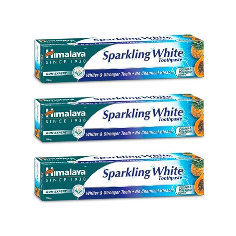 Buy HIMALAYA SPARKLING WHITE TOOTHPASTE 150G (PO3) Online at Low Prices ...
