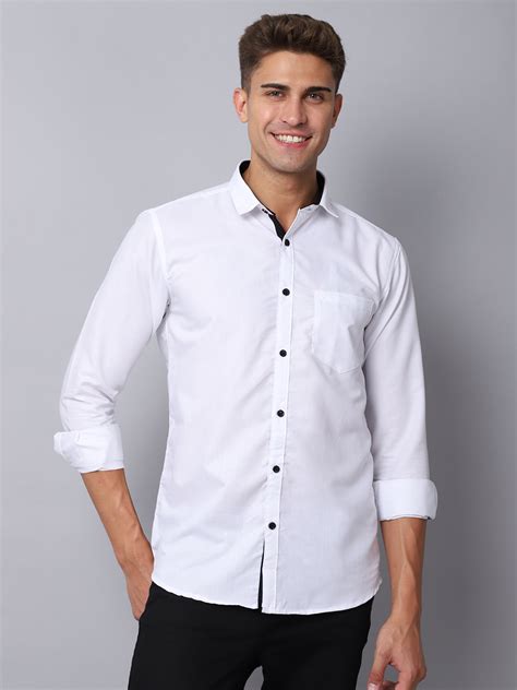 Appriciable Casual Solid Shirt - White – houseofmajestic