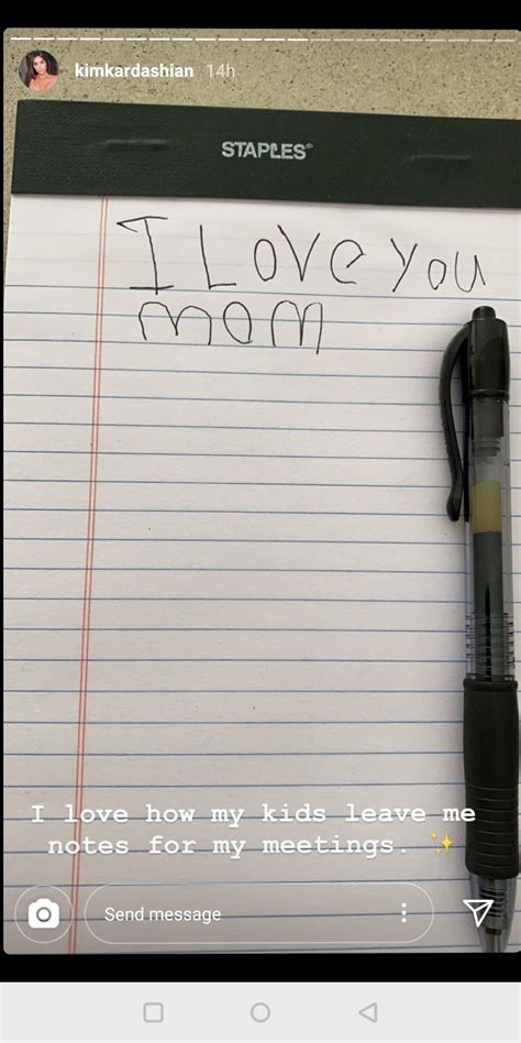 Kim Kardashian from KUWTK Reveals Sweet Handwritten Note from Her Kids