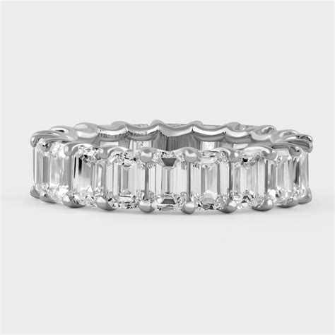Emerald Cut 6.15 Carat Lab Grown Diamond Band Ring | SKU : 0020605032
