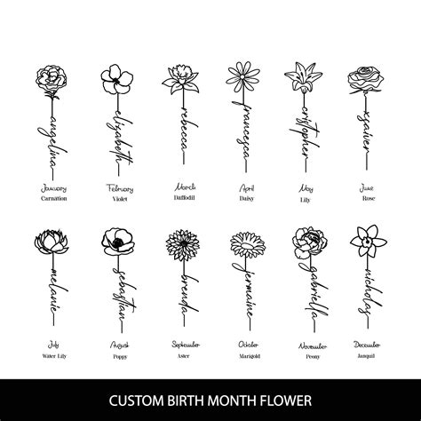 June Birth Flowers Tattoos