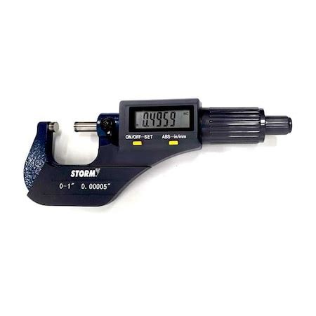 Central Tools MICROMETER ELECTRIC DIGITAL 0-1" CE3M301A | Zoro