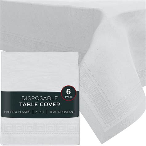Amazon.com: HOUZZKINGZ USA Paper Tablecloths for Rectangle Tables | 54 ...