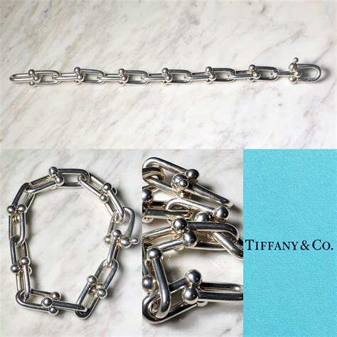 TIFFANY silver large link bracelet "hardwear" | NOIR ONLINE
