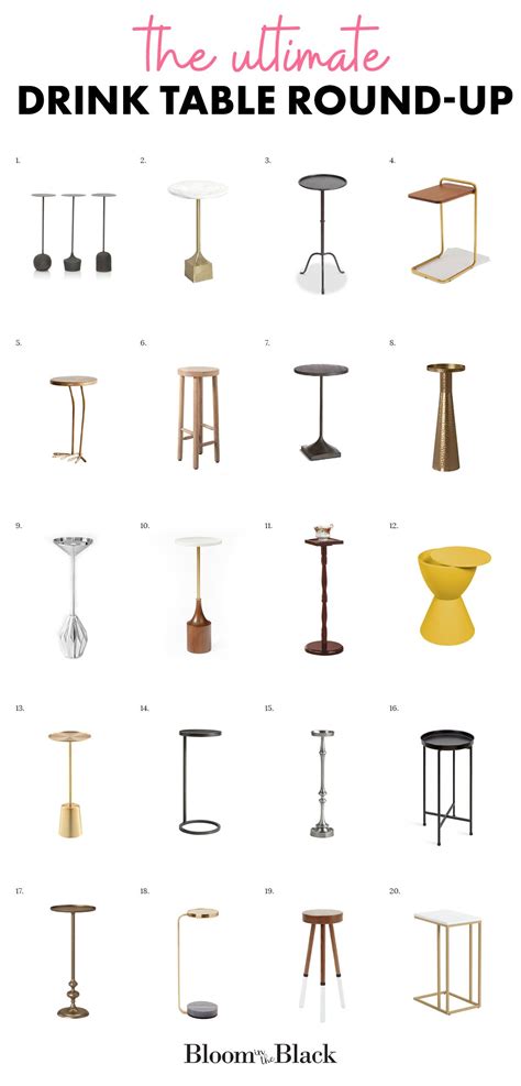 The Ultimate Drink Table Round-Up: 20 Best Small Tables