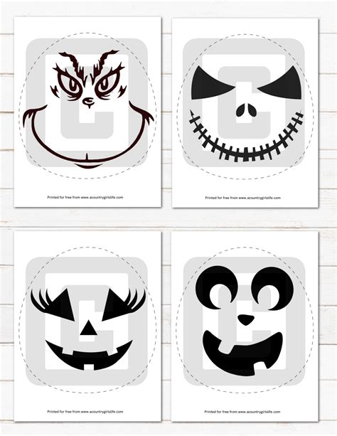 Pumpkin Carving Printable Stencils | FREE Printable