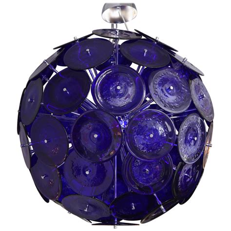 Large Glass Bubble Chandelier For Sale at 1stDibs