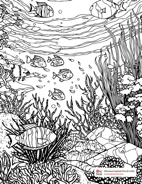 Ocean Coloring Pages 的图像结果