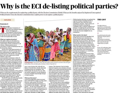 Why is the ECI De-listing Political Parties?
